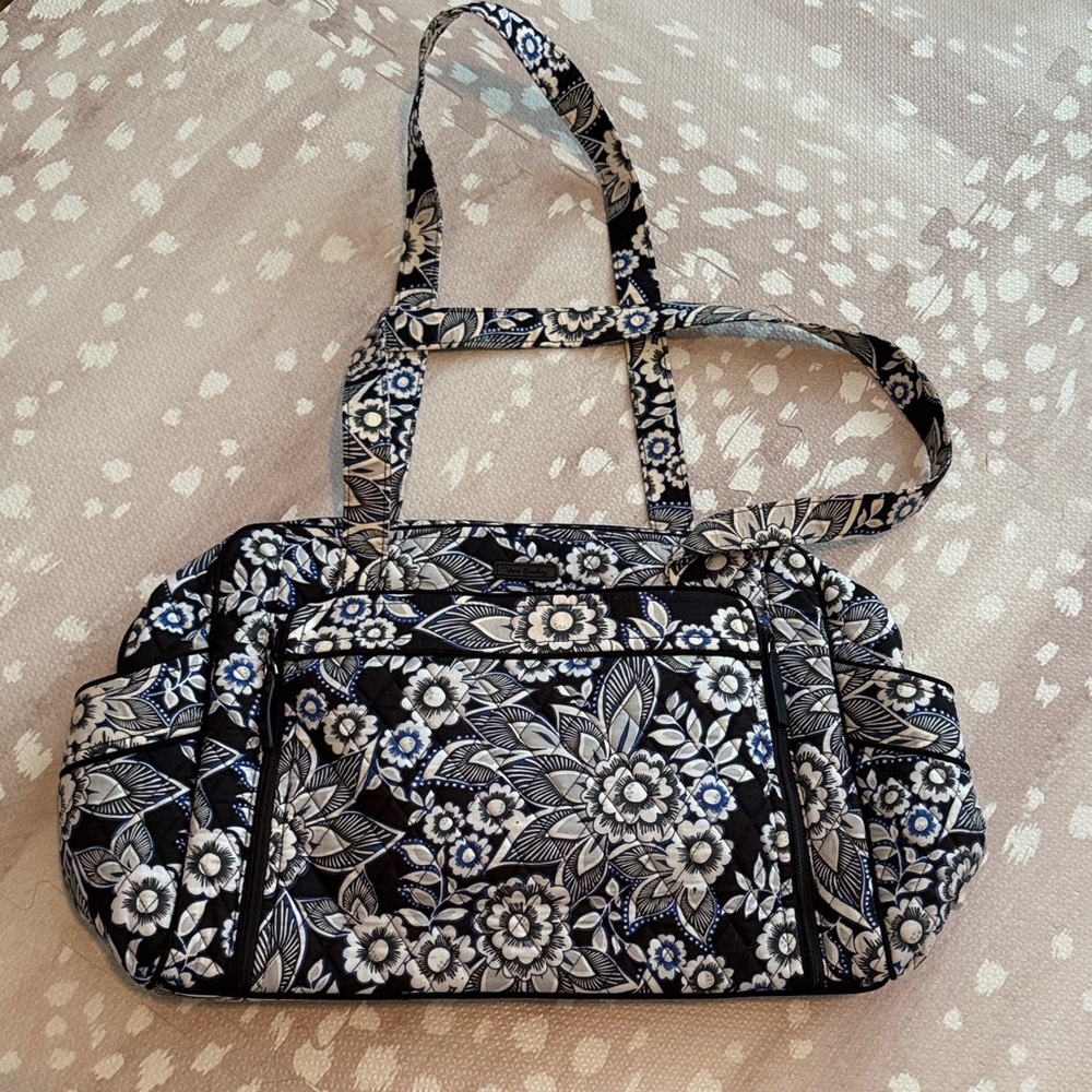 Vera Bradley Black and White Floral Baby Bag
